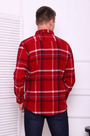 Рубашка мужская 61052 красный